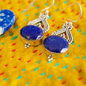 Boucles d'Oreilles argent Lapis Lazuli