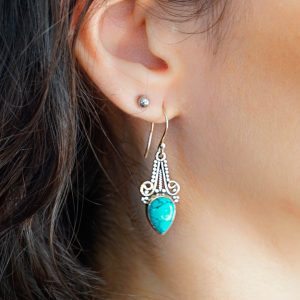 Boucles d'Oreilles argent Turquoise