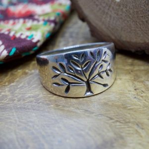 Bague argent massif arbre de vie