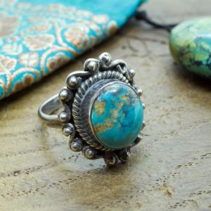 Bague ancienne argent Turquoise