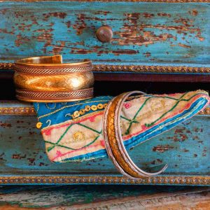 Bracelet manchette bohème en laiton