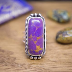Bague Argent et Turquoise Mohave Pourpre