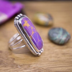 Bague Argent et Turquoise Mohave Pourpre