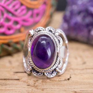 Bague Rehana Argent Massif et Améthyste