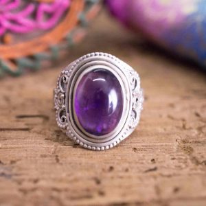 Bague Uttara Argent Améthyste