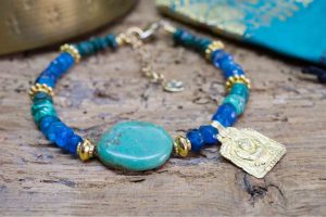 Bracelet Majuli Turquoise Malachite Apatite