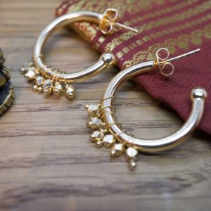 Boucles d’Oreilles Danna Plaqué Or