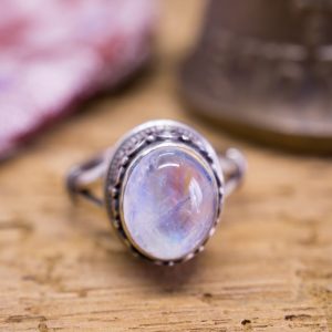 Bague Taj Argent Pierre de Lune