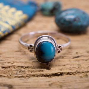 Bague Fine Koh Phi Phi Argent Turquoise