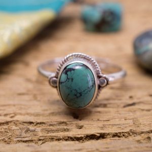 Bague Fine Koh Phi Phi Ley Argent Turquoise