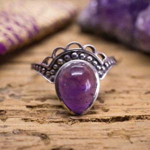 Bague Maharani Argent Améthyste