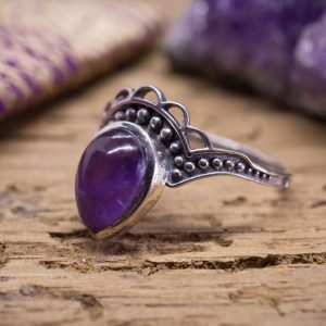 Bague Maharani Argent Améthyste