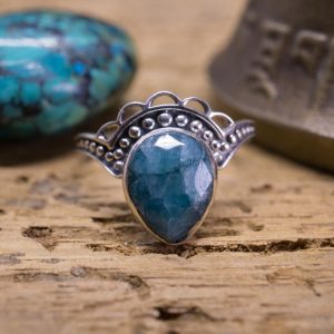 Bague Maharani Argent et Emeraude