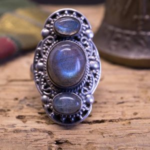Bague Pahar Argent Labradorite