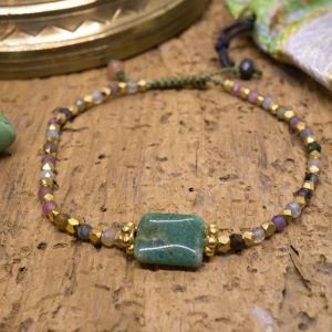 Bracelet Mohini Aventurine et Tourmaline