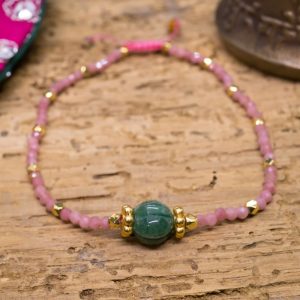 Bracelet Jaipur Opale Rose et Aventurine