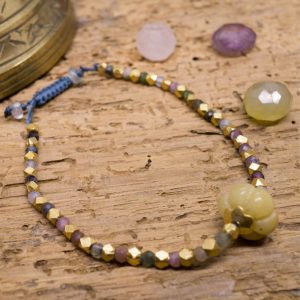 Bracelet Matangi Jade Néphrite et Tourmaline