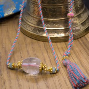 Collier Yama Cristal de Roche et Emeraude